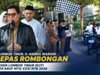 Pelepasan Rombongan Kontingen Lotim Ikuti Pawai Taaruf MTQ NTB